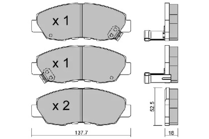 Запчасти для ТО AISIN для HONDA ACCORD IV (CB) 2.0 i 16V (CB3)